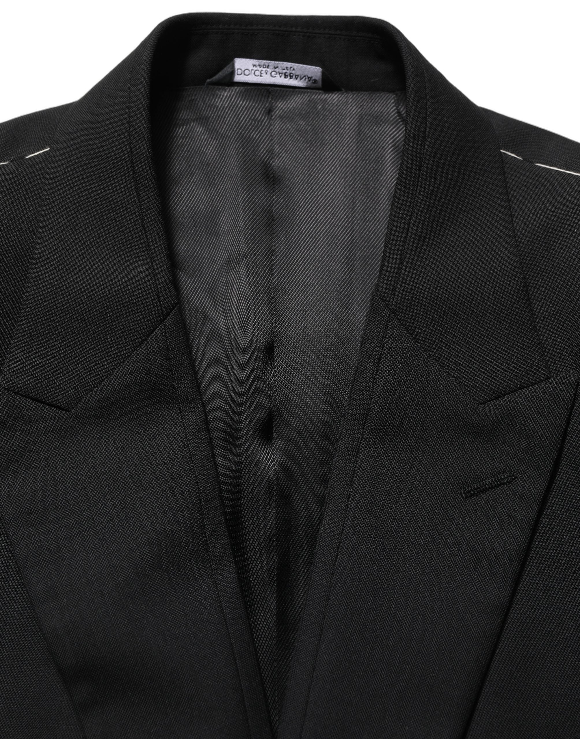 Virgin Wool Blazer — Black