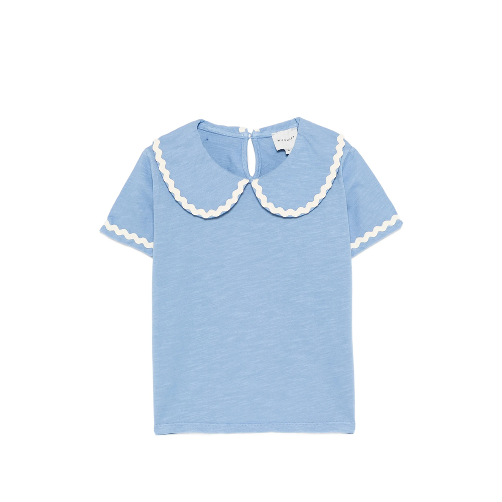 Odetta Scalloped Collared T-shirt