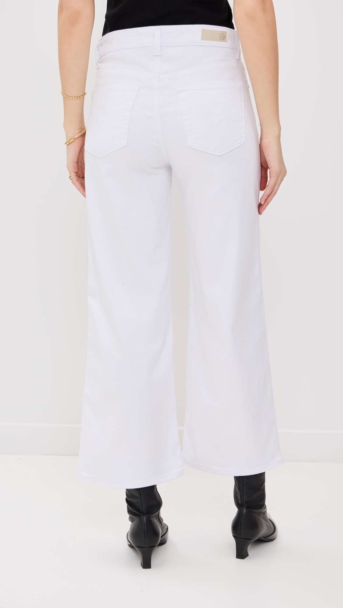 Saige Wide Leg Crop Jeans GALLERY WHITE