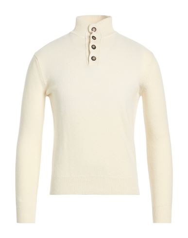 Man Sweater Ivory Size S Merino Wool