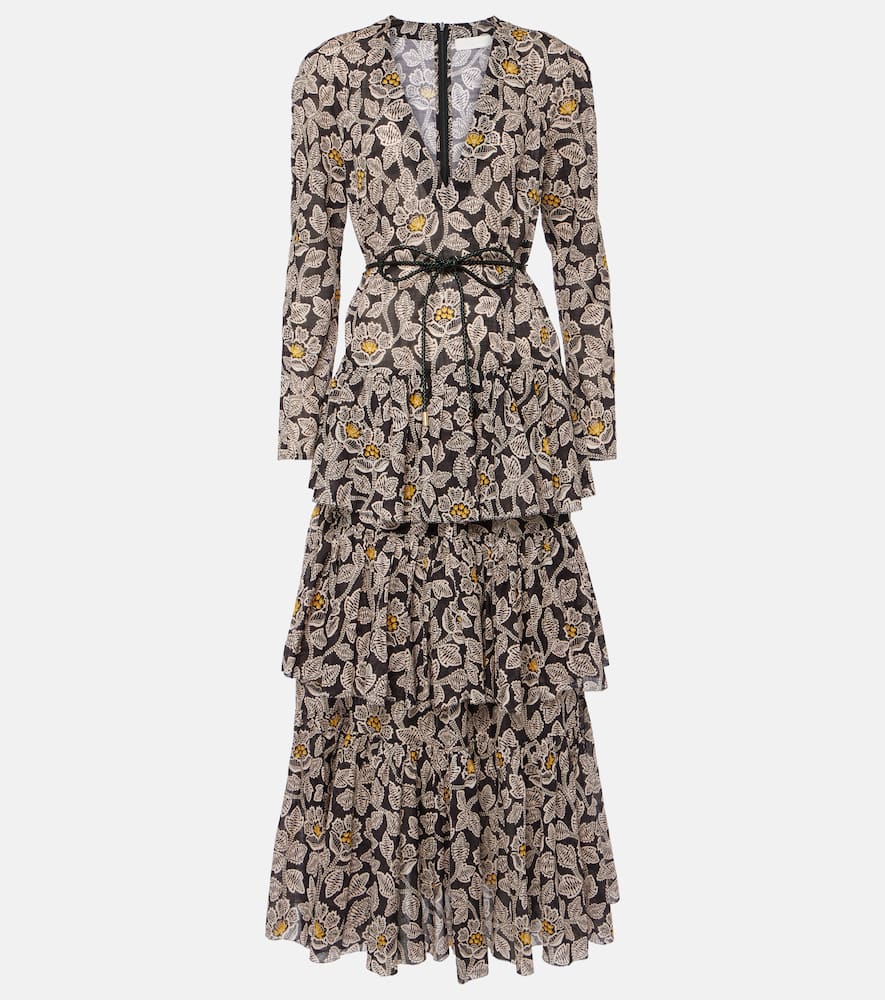 Zimmermann Ottie floral cotton midi dress