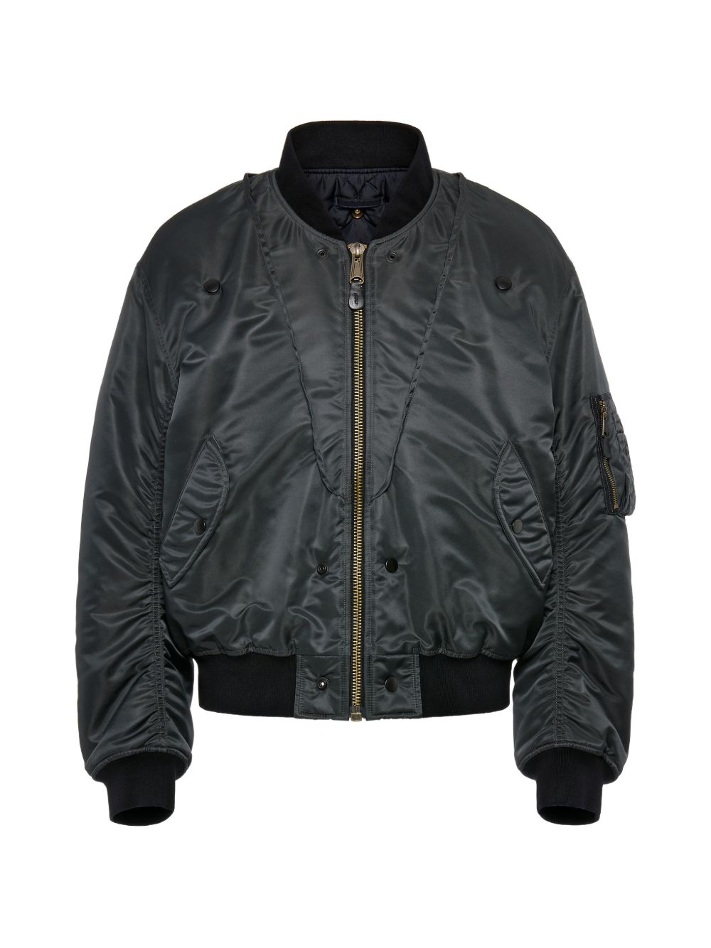 Reversible Bomber Jacket — Dark Grey