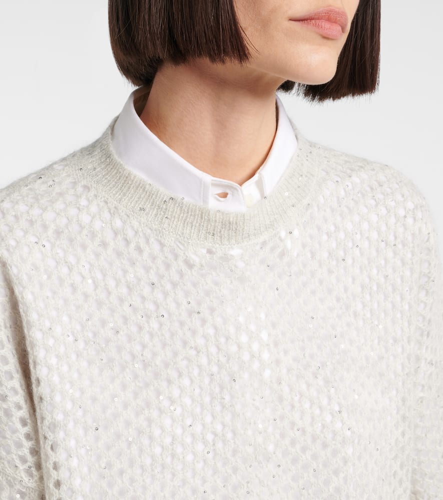 Ribbed-knit sweater