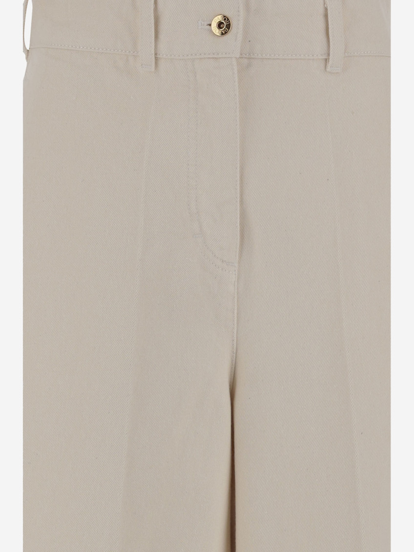 Cotton Short Pants With Logo