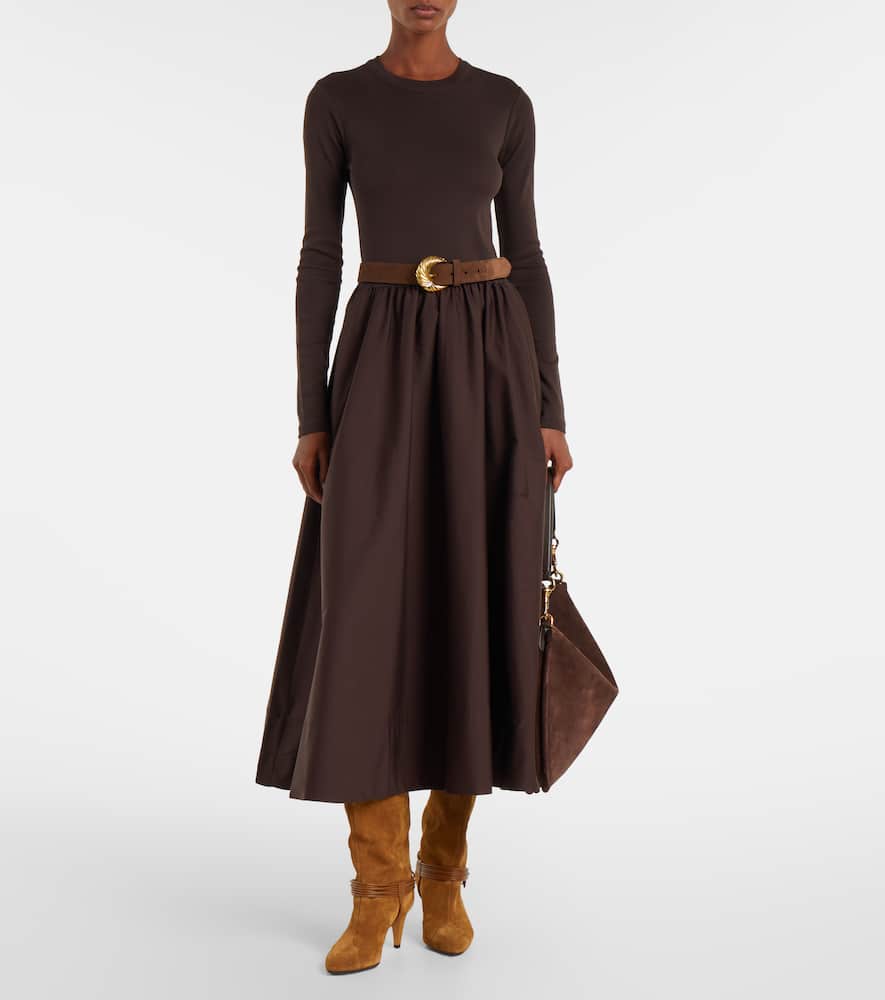 Cotton midi dress