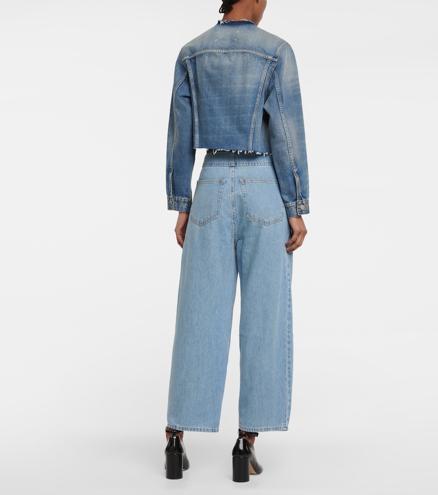 High-rise wide-leg jeans