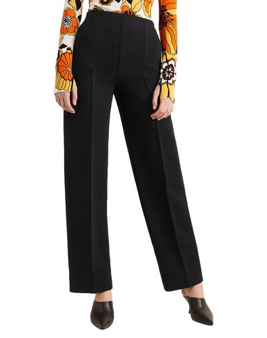 Woman Pants Black Size 4 Virgin Wool, Viscose, Elastane