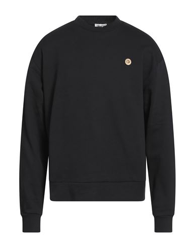 Man Sweatshirt Black Size M Cotton