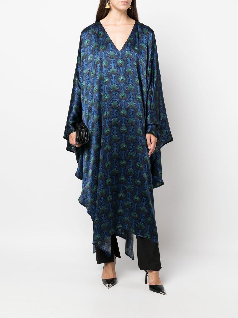 Kaftan en soie imprimé Ozwald Boateng
