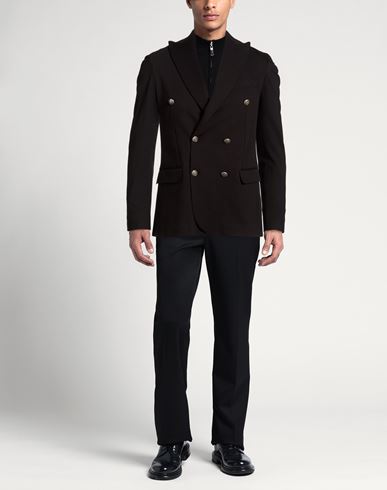Man Blazer Black Size 36 Viscose, Polyamide, Elastane