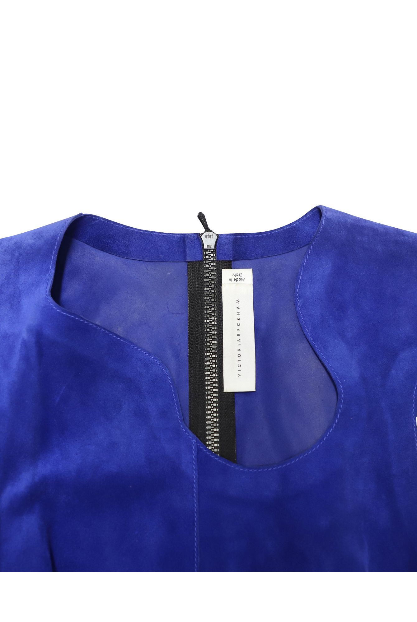 Victoria Beckham Women's Preloved Paneled Mini Dress in Suede | : Large