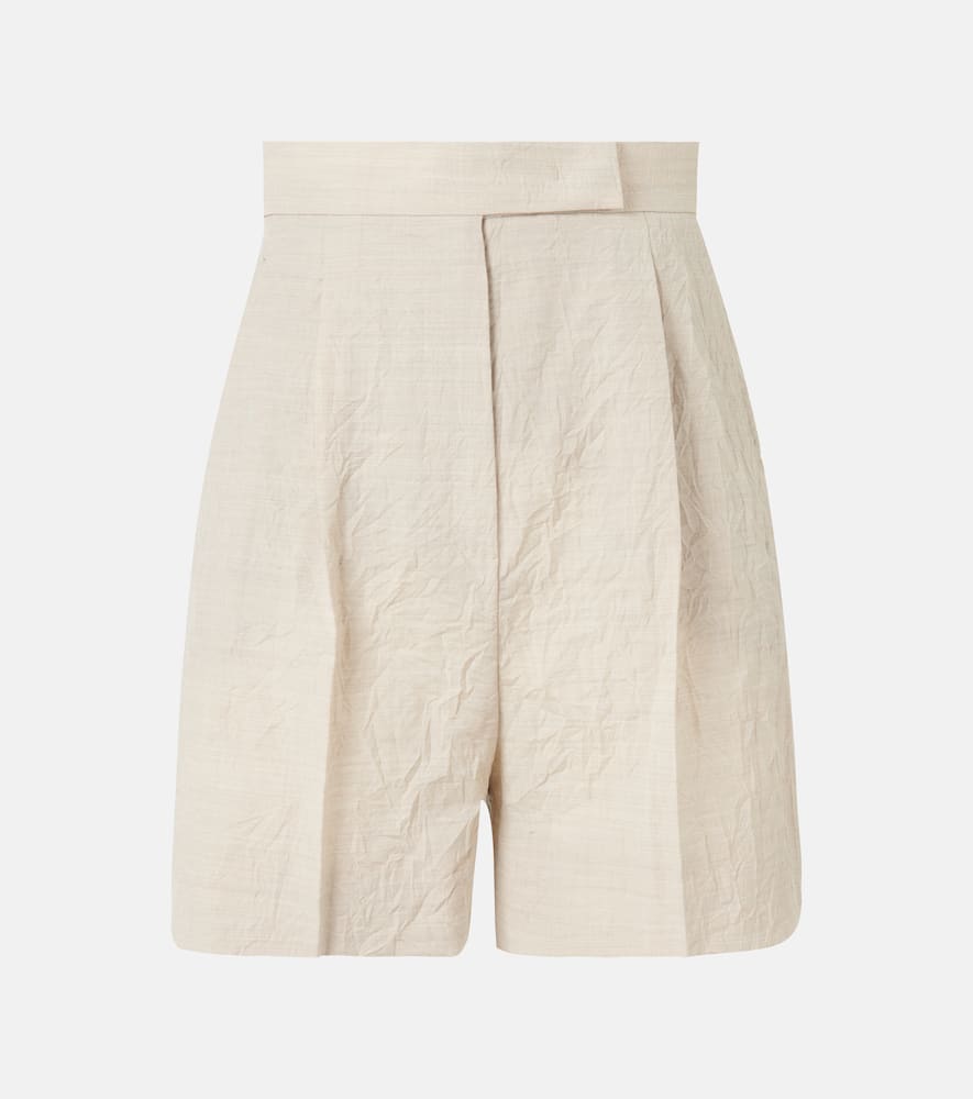 Abisso virgin wool canvas shorts