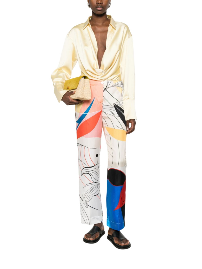 Multicolor Printed Trouser