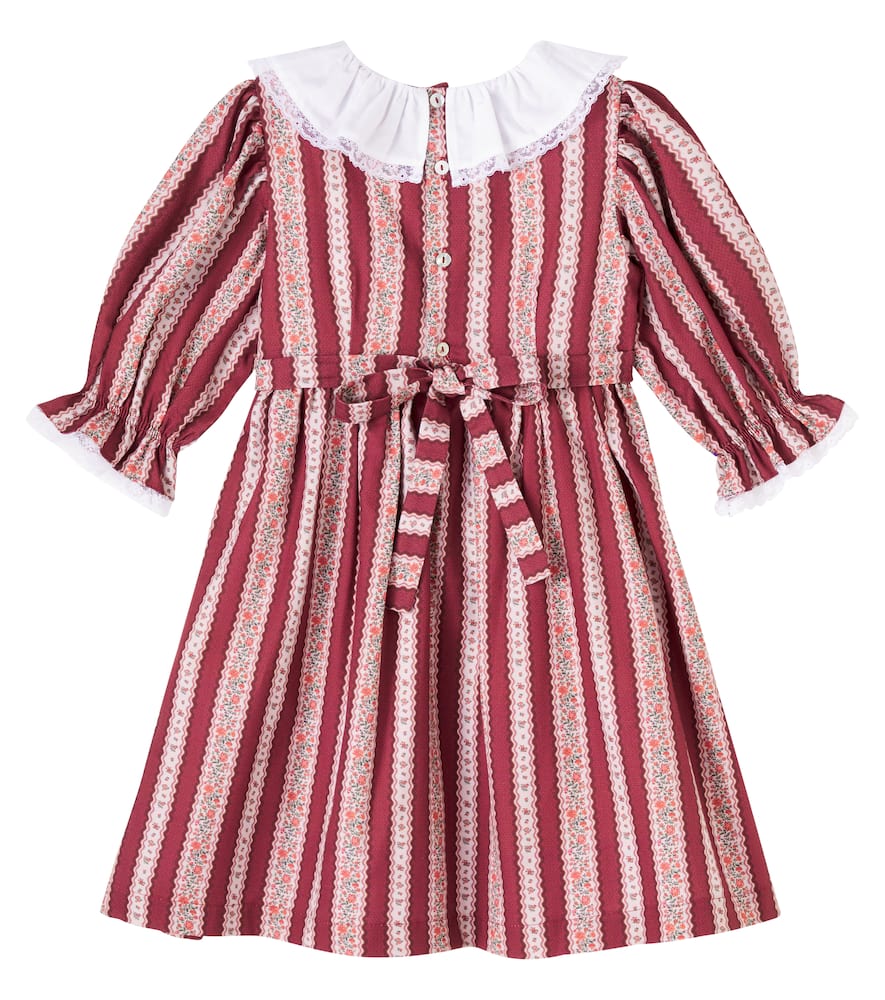 Festa smocked striped cotton dress