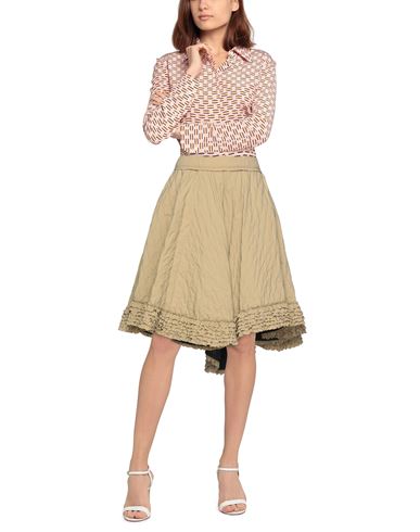 Woman Mini skirt Sand Size 4 Polyamide