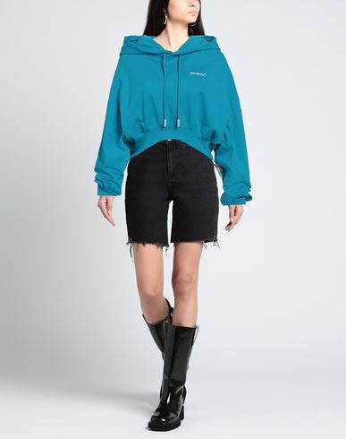 Off-white Woman Sweatshirt Turquoise
