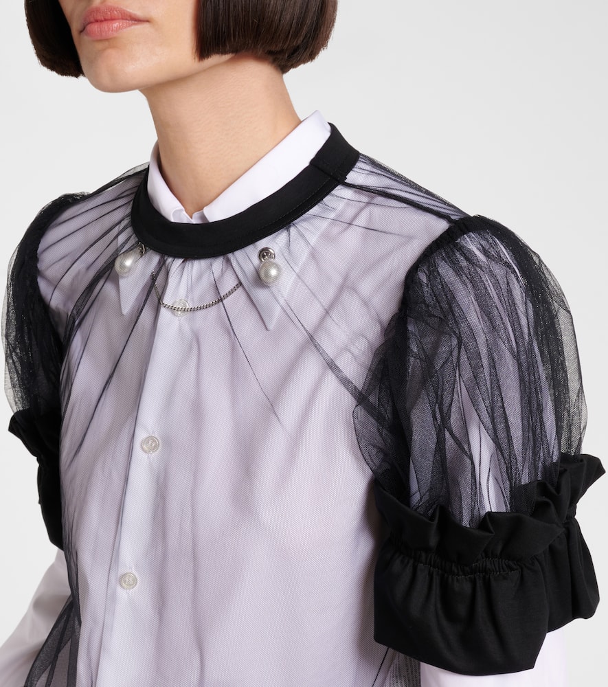 Sheer tulle top