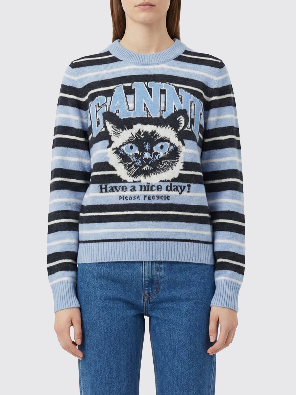 Sweater Woman color Gnawed Blue