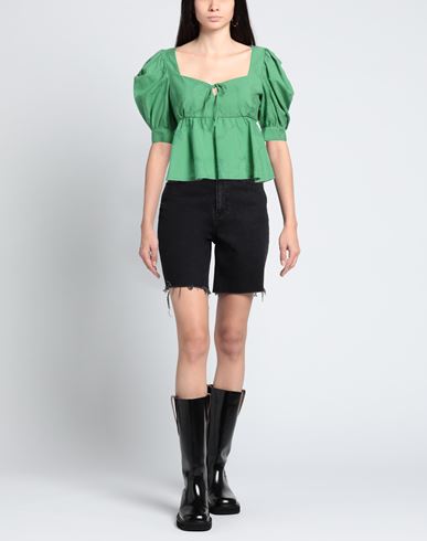 Woman Top Green Size 6 Cotton, Viscose