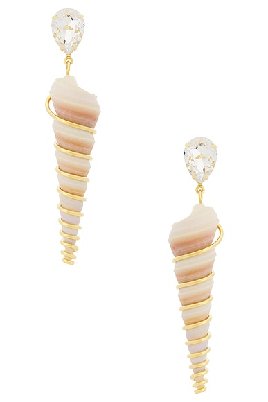 Jennifer Behr Zingaro Earrings in Dove - Ivory. a
