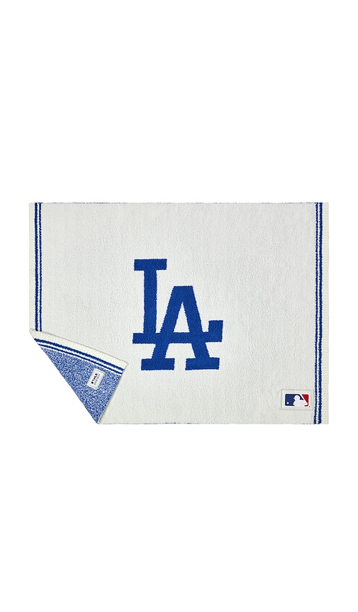 Barefoot Dreams Cozychic Los Angeles Dodgers Stroller Blanket in White