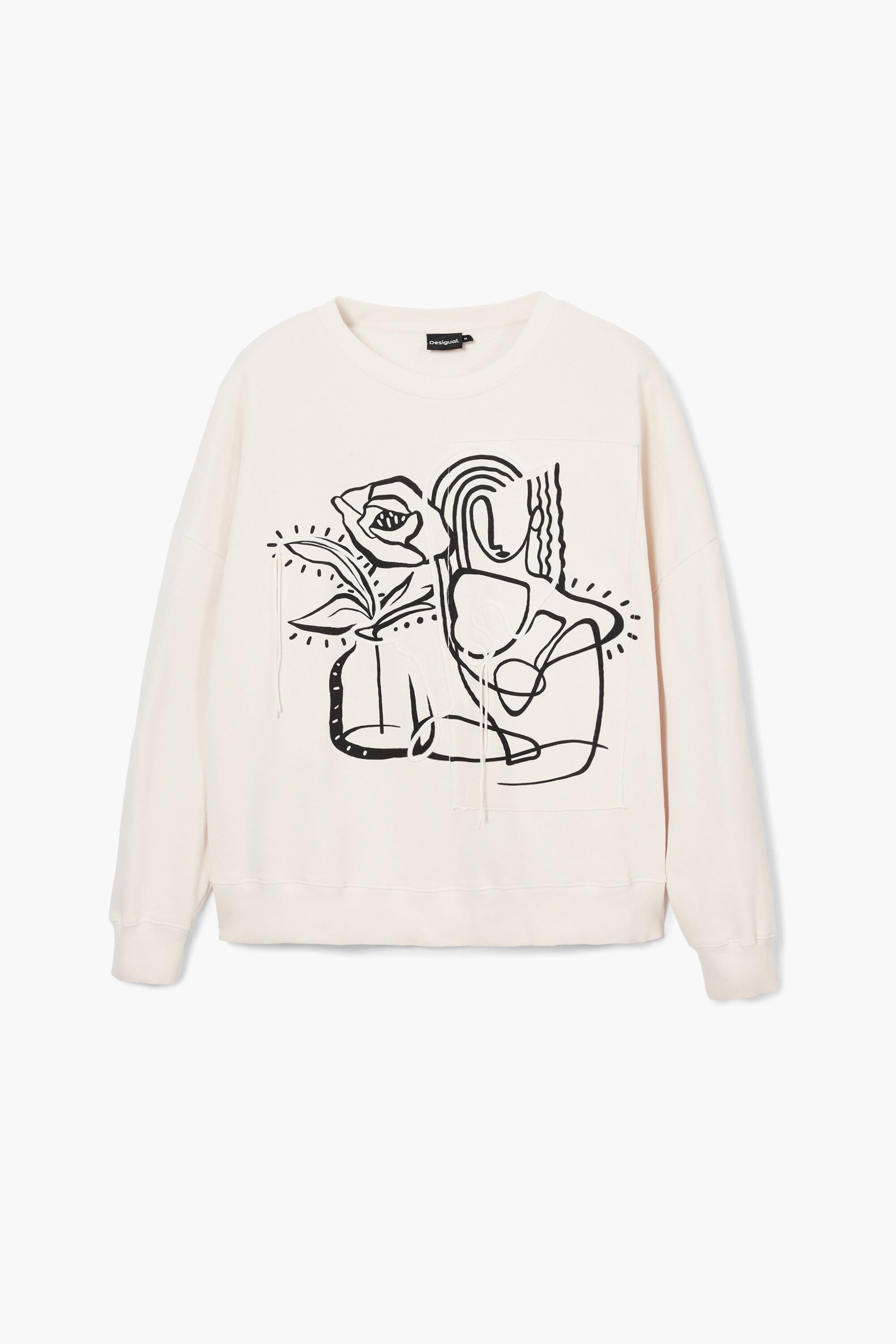 Oversized floral sweatshirt