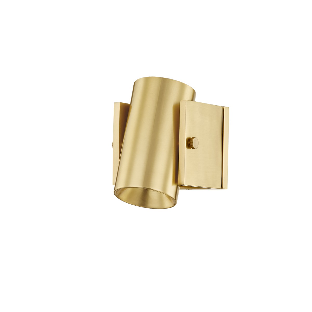 Aged Brass One Light Wall Sconce from the Nowra Collection