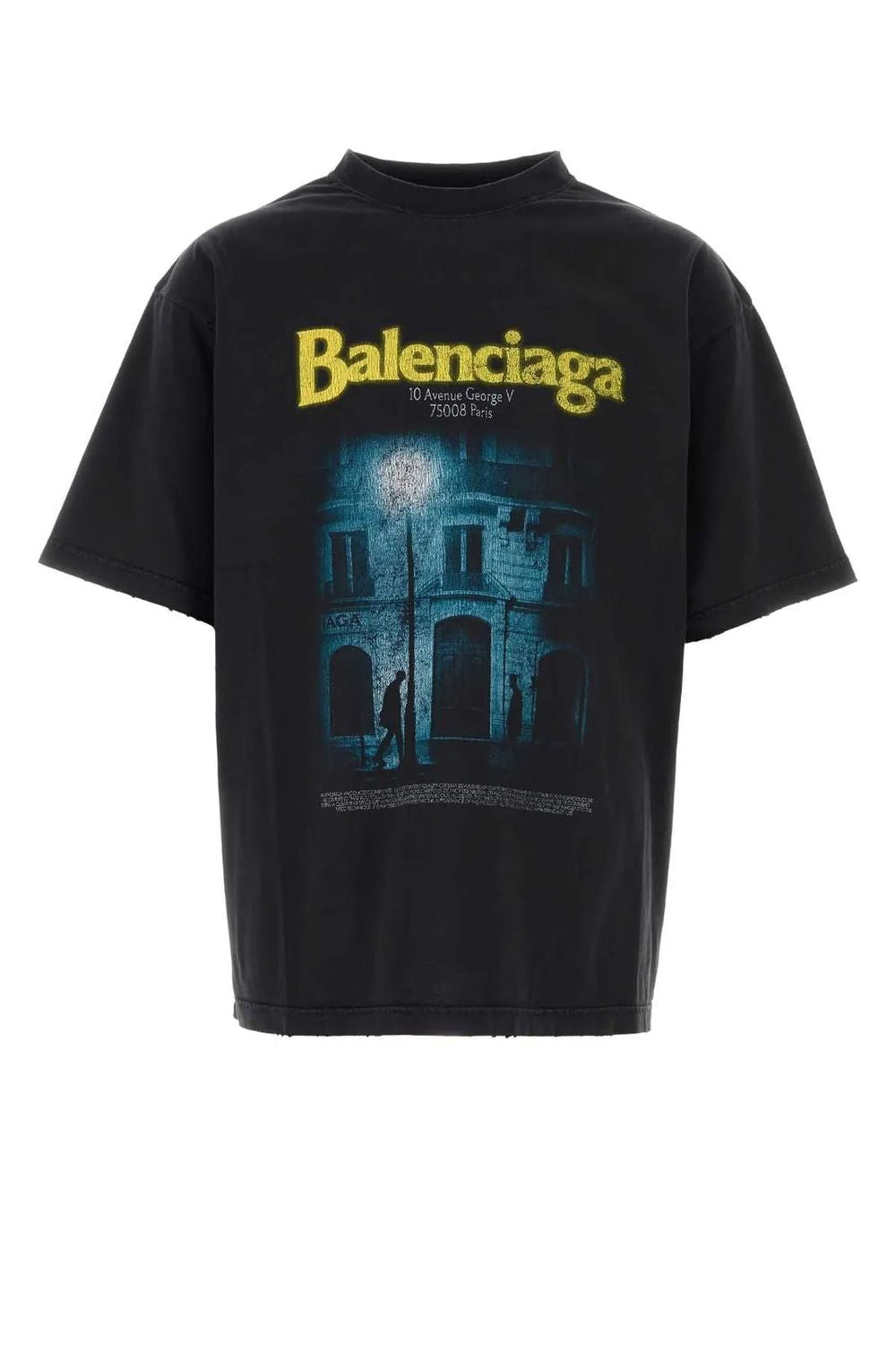 Graphic-Print Washed T-Shirt