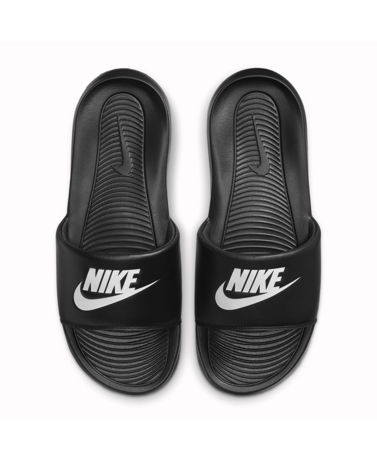Men's Victori One Slide Sandals from Finish Line - Black, White