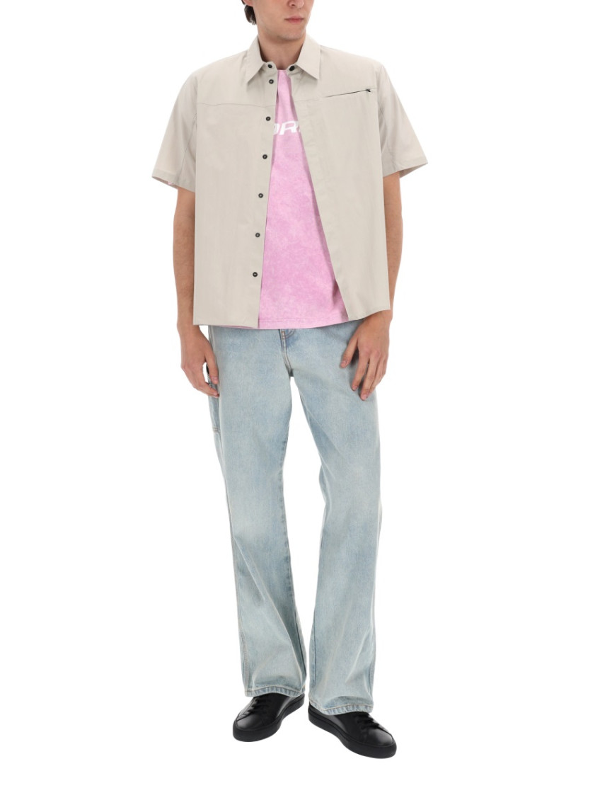 MSGM - logo jeans straight leg five pocket