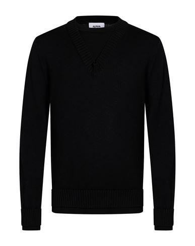 Man Sweater Black Size 38 Merino Wool