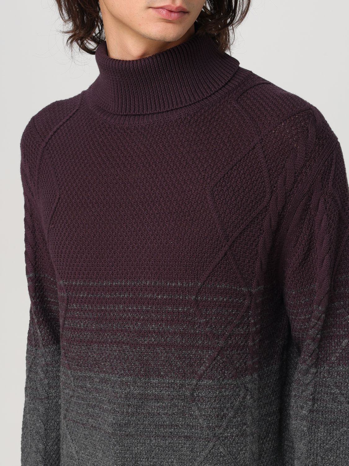 Roll-neck jumper - Purple