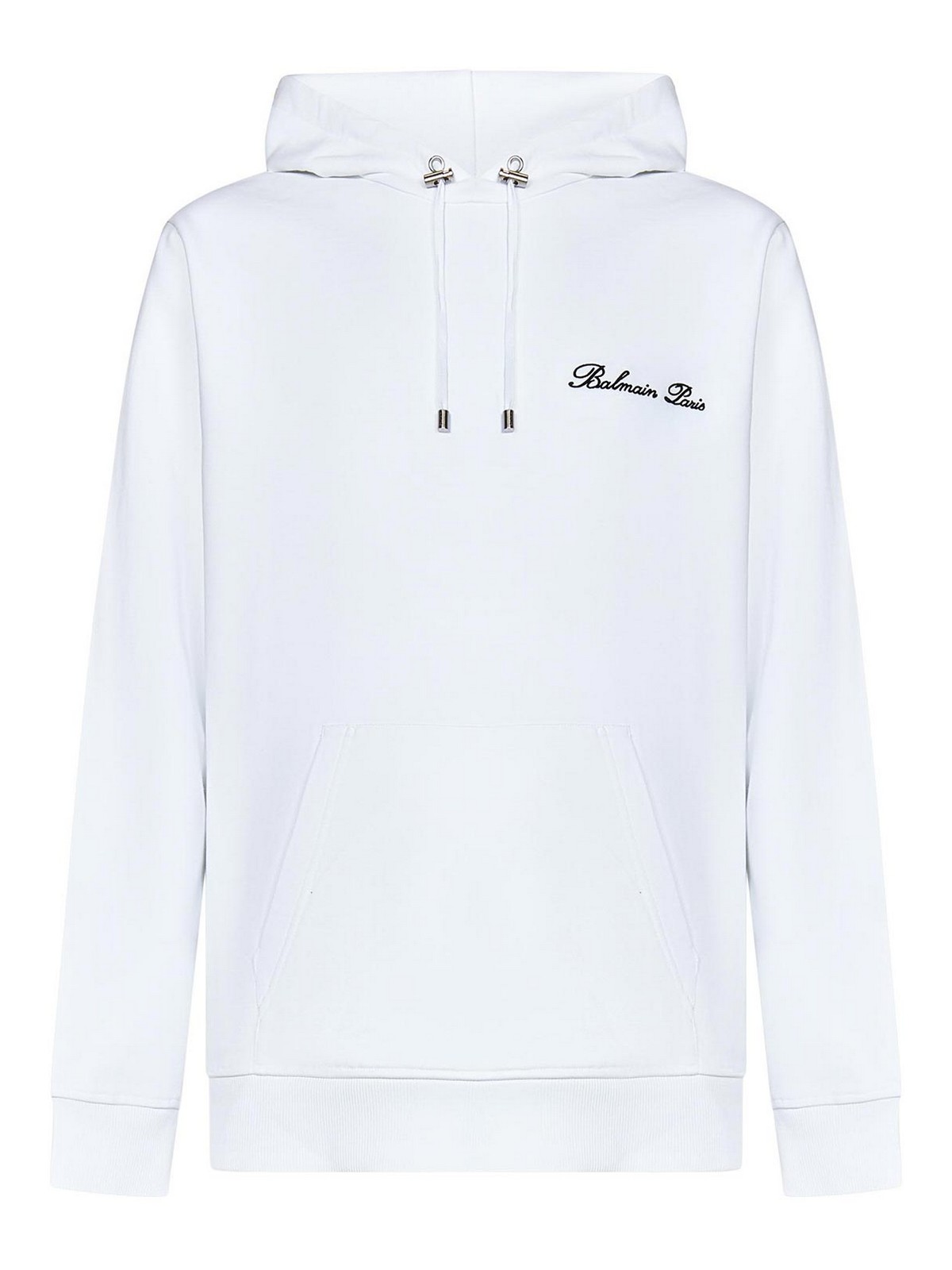Iconic White Cotton Hoodie