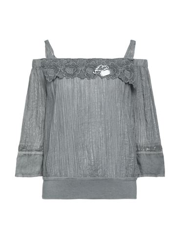 Woman Top Grey Size 8 Viscose, Linen
