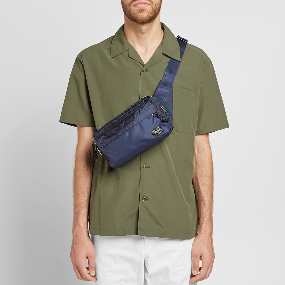Porter-Yoshida & Co Force 2-Way Waist Bag in Navy 