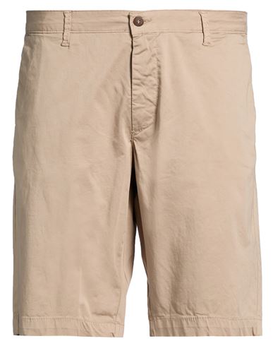 Man Shorts & Bermuda Shorts Beige Size 42 Cotton, Elastane