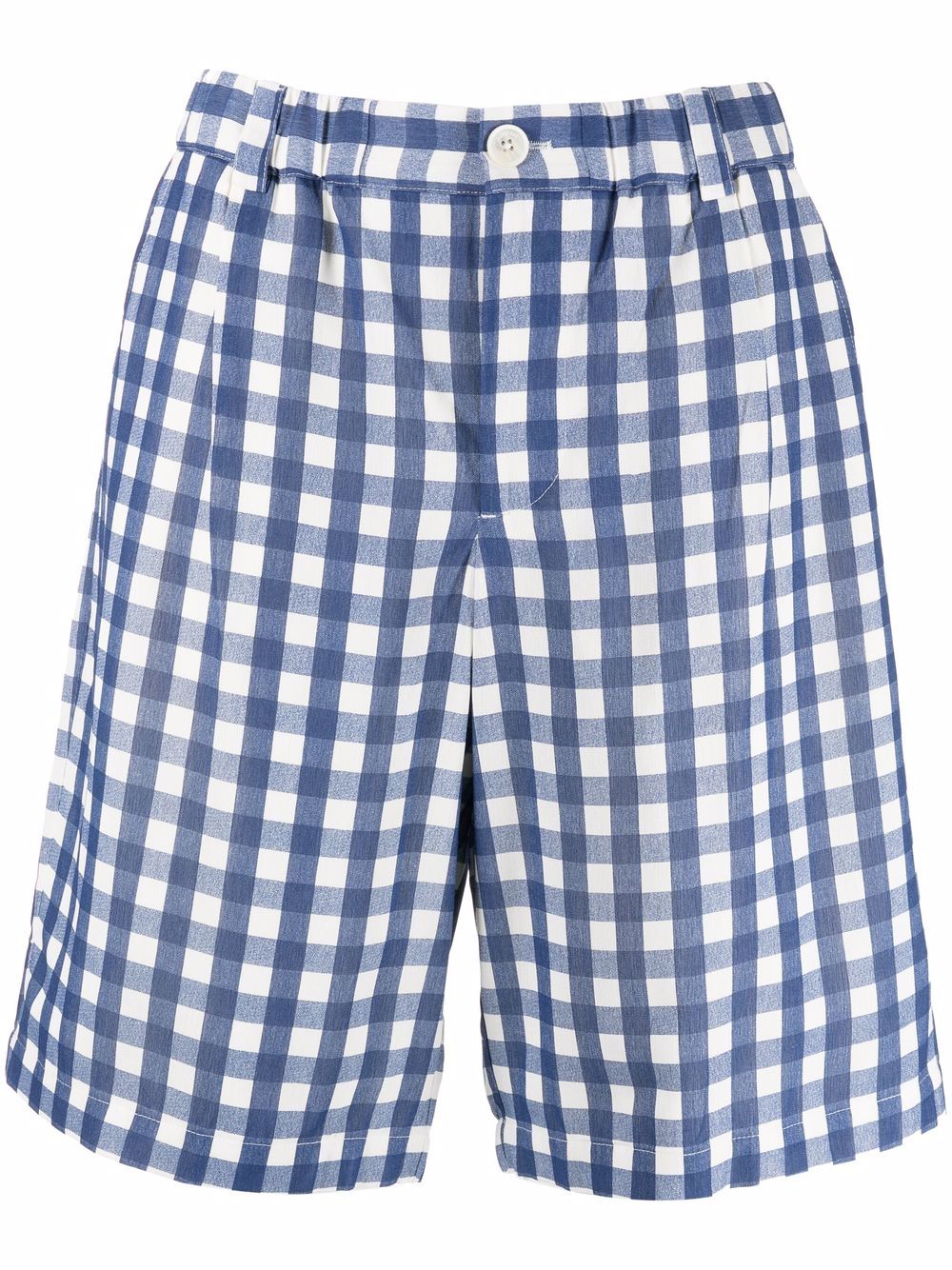Check Bermuda shorts - Blue
