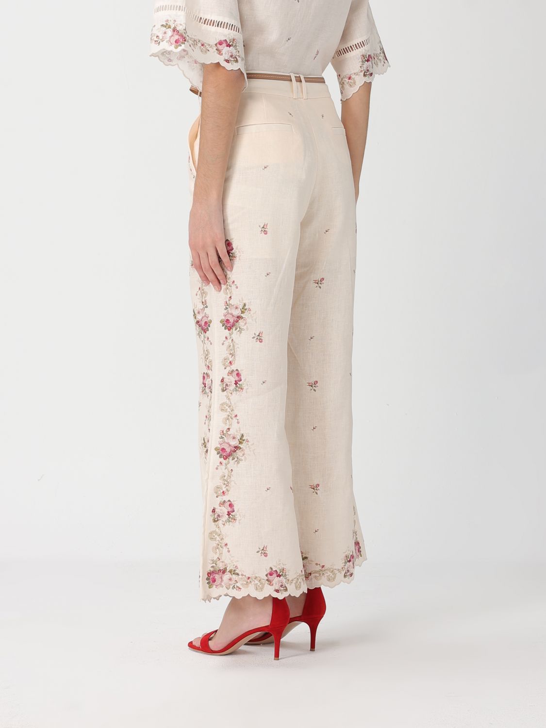 Pants Woman color Beige