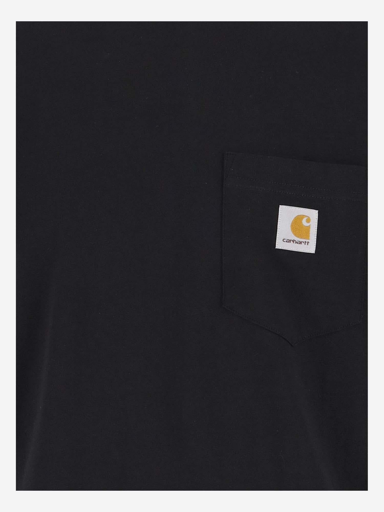 Cotton Logo Patch T-Shirt — Black