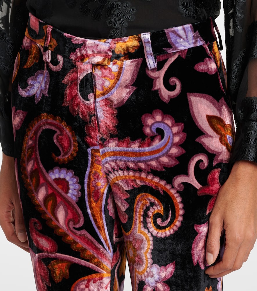 Jacquard straight pants
