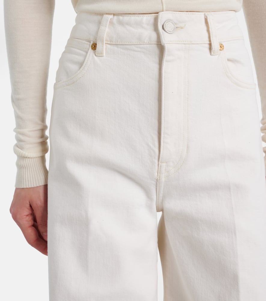 Abbey high-rise wide-leg jeans