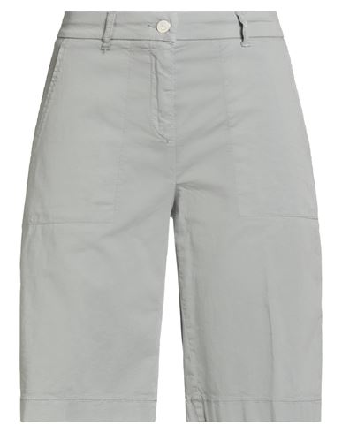 Woman Shorts & Bermuda Shorts Grey Size 6 Cotton, Elastane