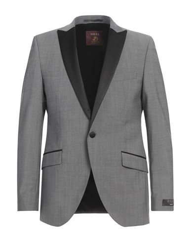 Man Blazer Grey Size 40 Virgin Wool, Mohair wool, Elastane