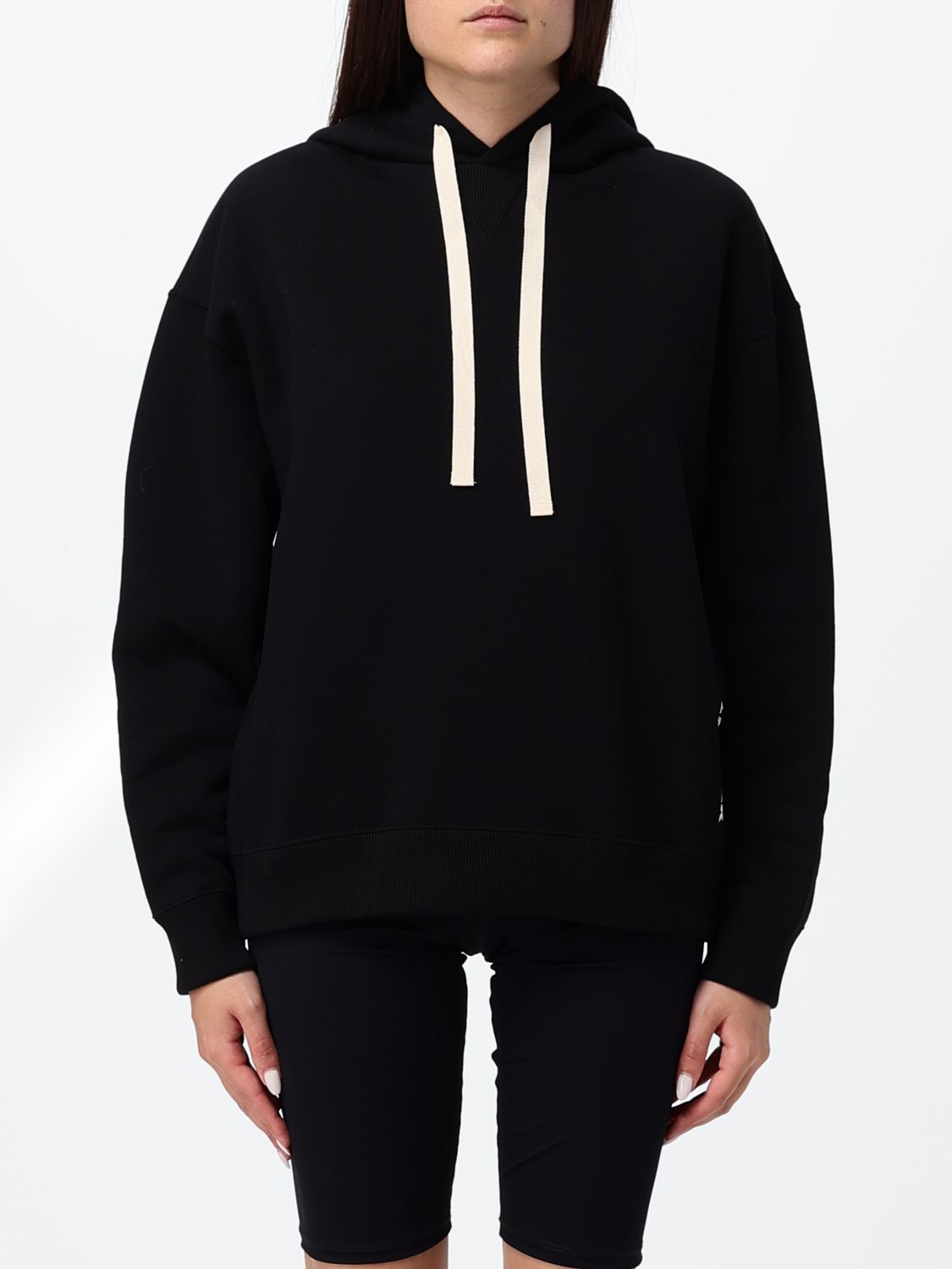 Relaxed Fit Cotton Hoodie with Contrasting Logo