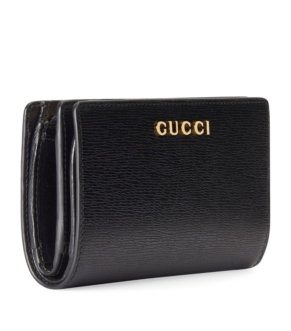 Leather Letter Script Wallet