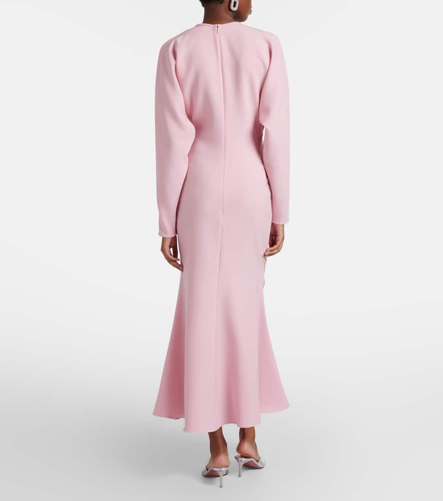 Avenna embellished crêpe midi dress