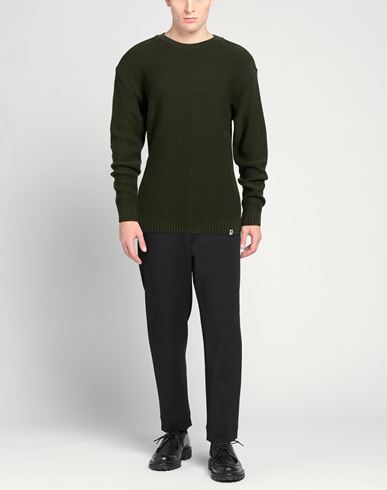 Man Sweater Military green Size XXL Modal, Wool