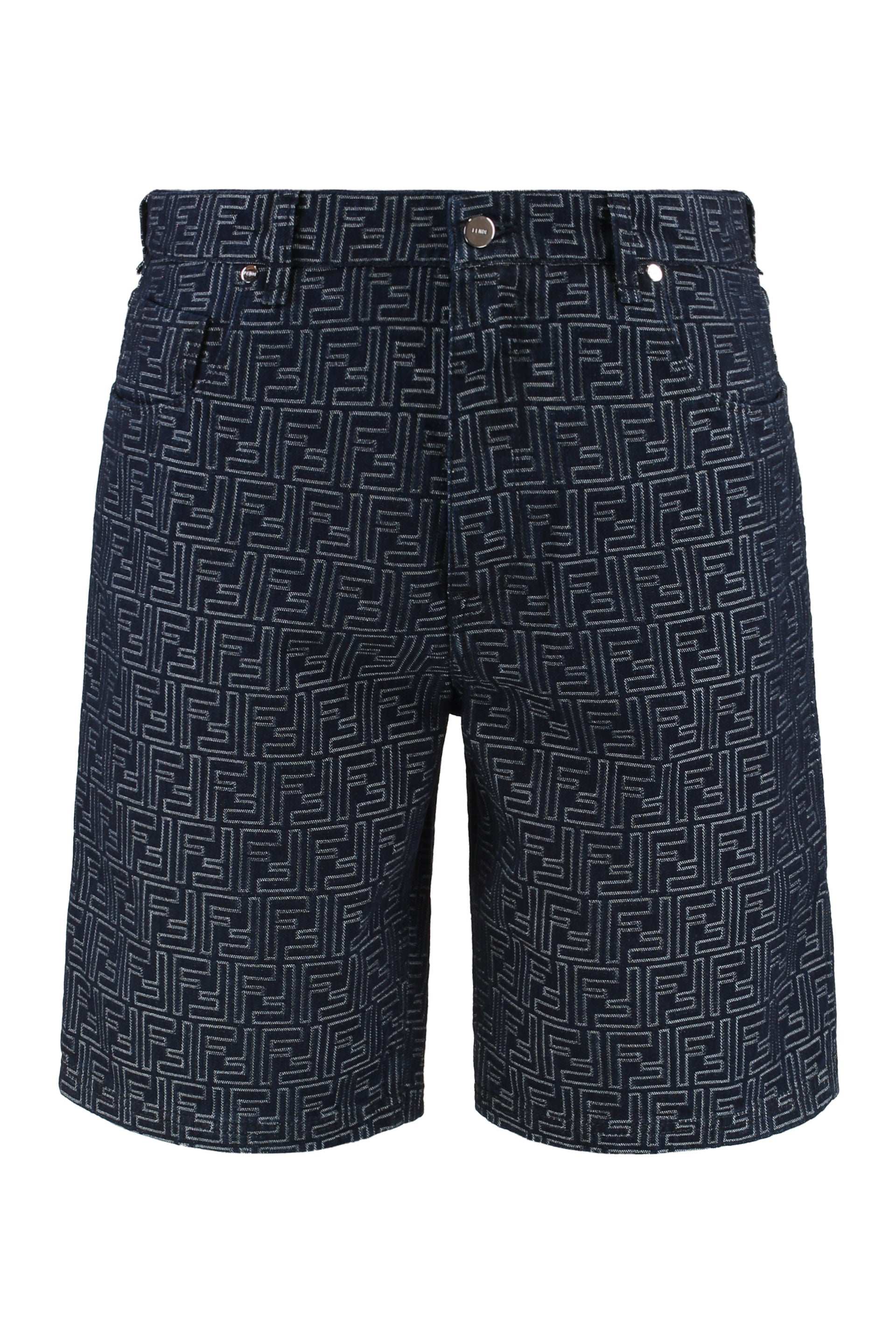 Men's FF Motif Cotton Bermuda Shorts