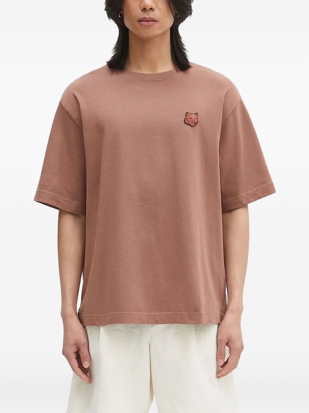 Bold Fox patch T-shirt - Pink