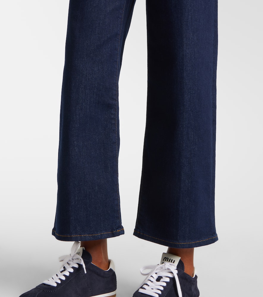 Le Slim Palazzo Crop wide-leg jeans